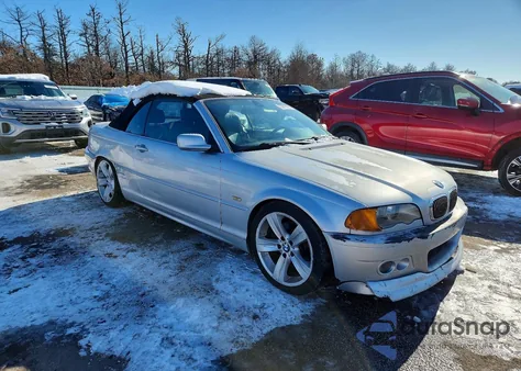 2001 BMW 330 Ci из США, поврежденный, VIN WBABS53471JU80271